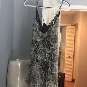 ASTR Snakeskin Print Slip Dress